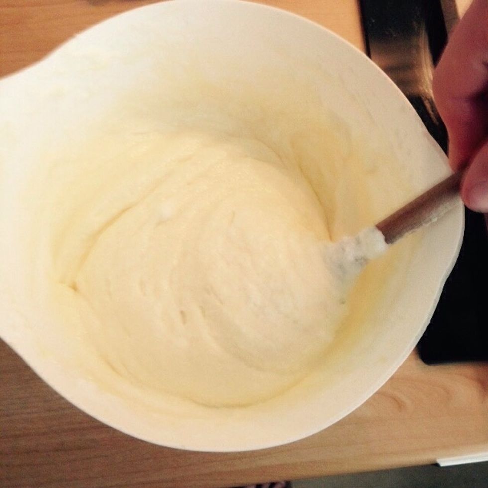 You will the achieve a fluffy cream