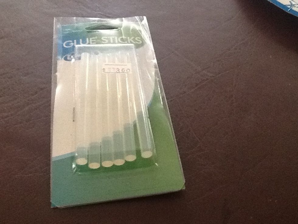 You will want to put the glue sticks in while it is heating up