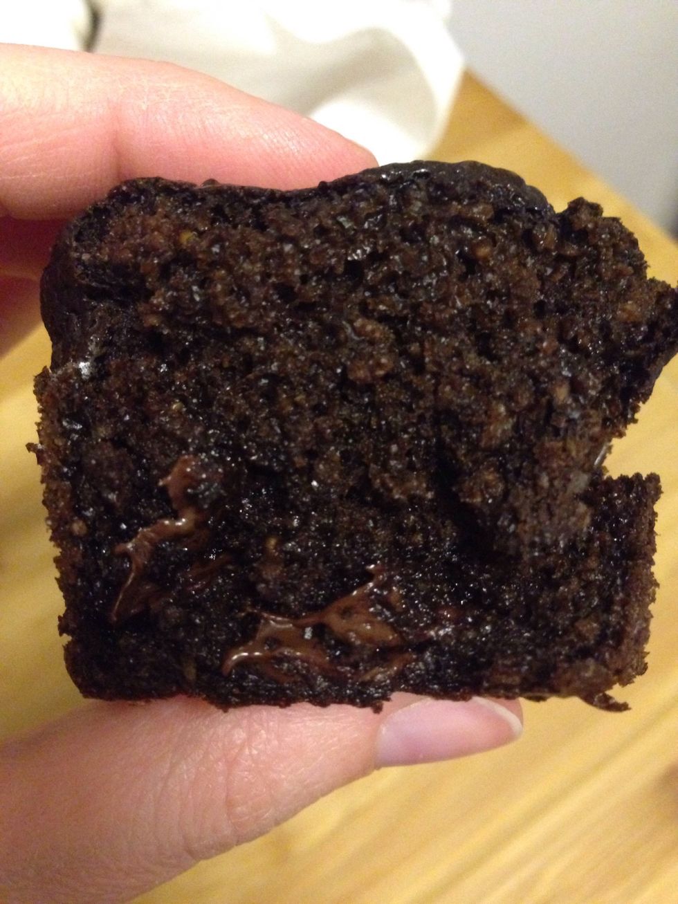 You won't believe how moist these are! They taste more like a cupcake than a muffin :)