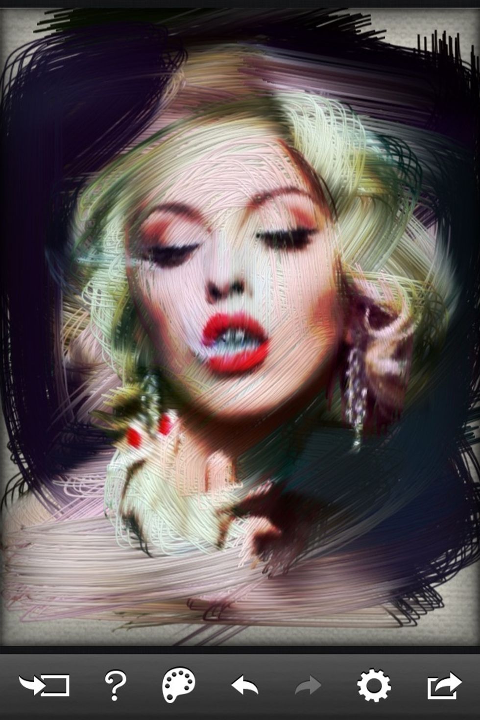 Your action painting will look something like this.