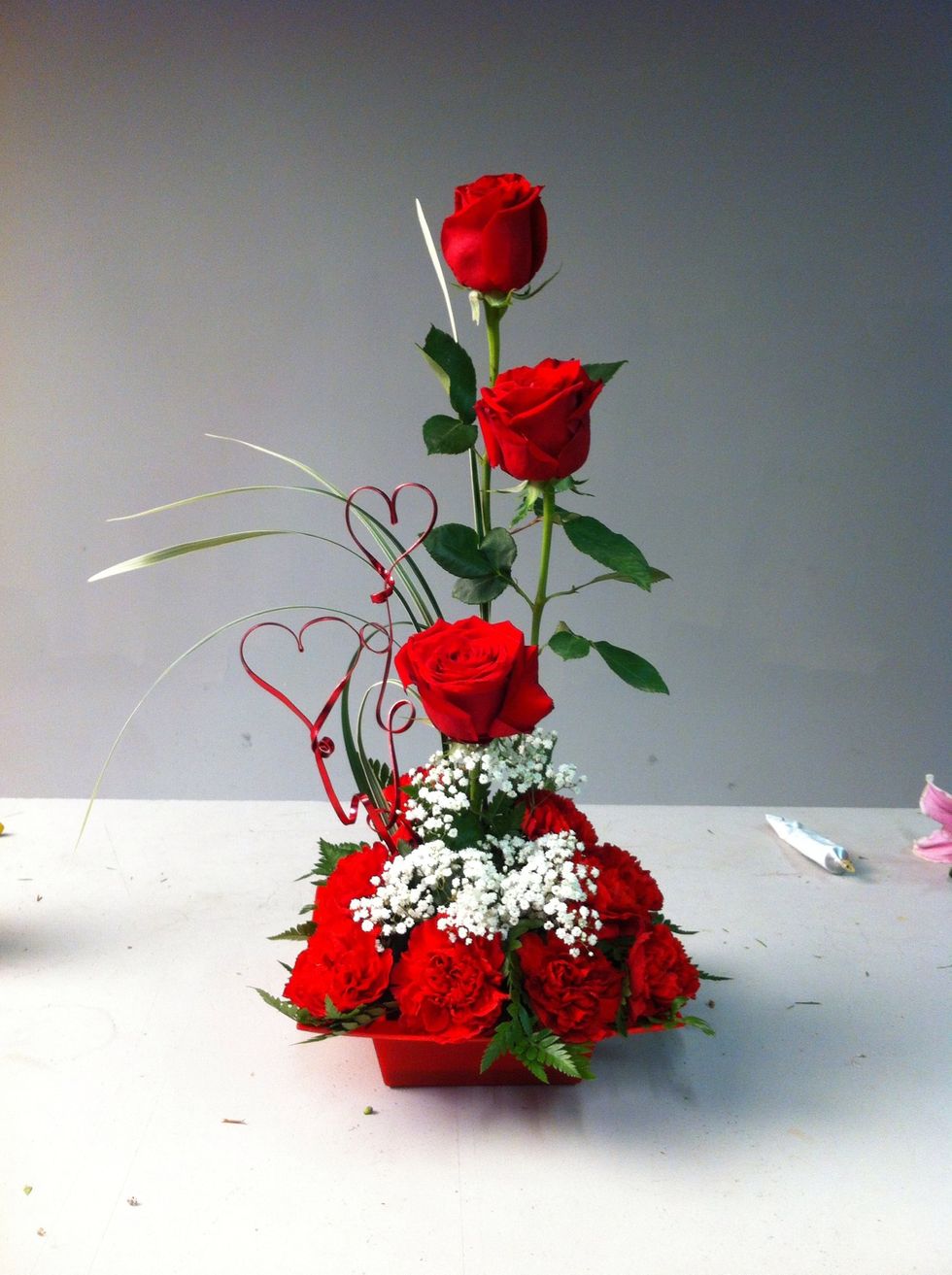 Your arrangement is complete and filled with love!