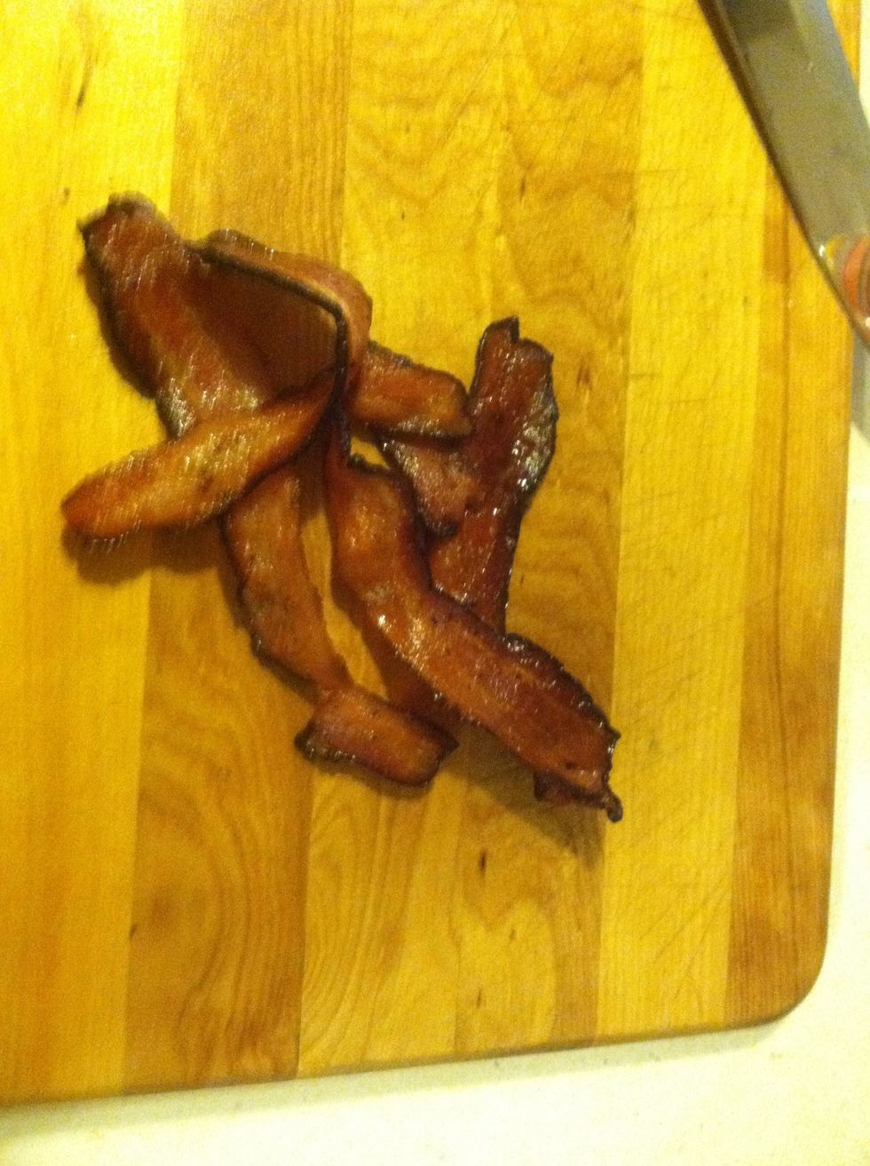 Your bacon is probably done and smelling great !