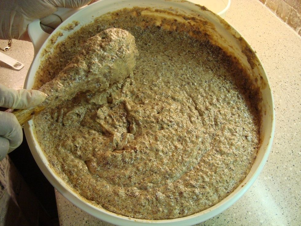 Your batter mixture should look simillar to this, if it was done correctly.