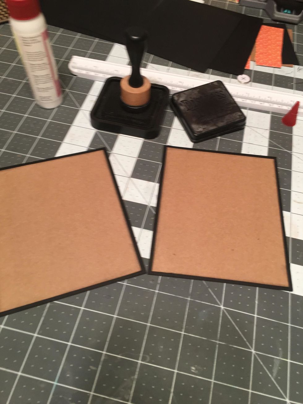 Your covers will look like this before being attached to your album. Set aside for now.