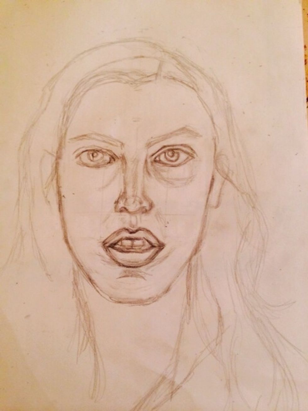 Your ears are longer than you think and start at the eye line and end at the nose line!