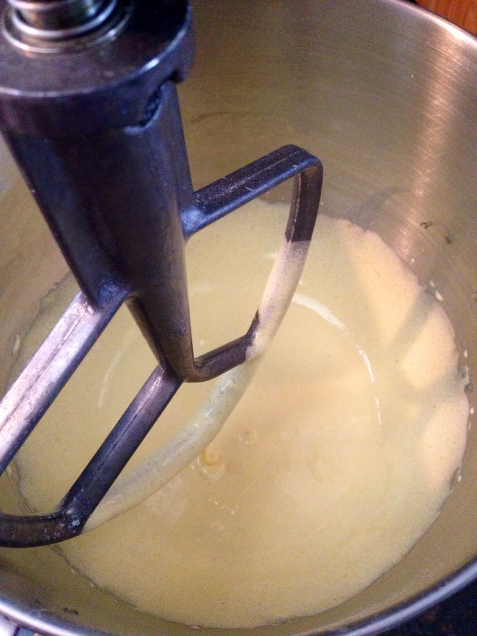 Your egg yolk & sugar mixture should have this consistence when it's ready.
