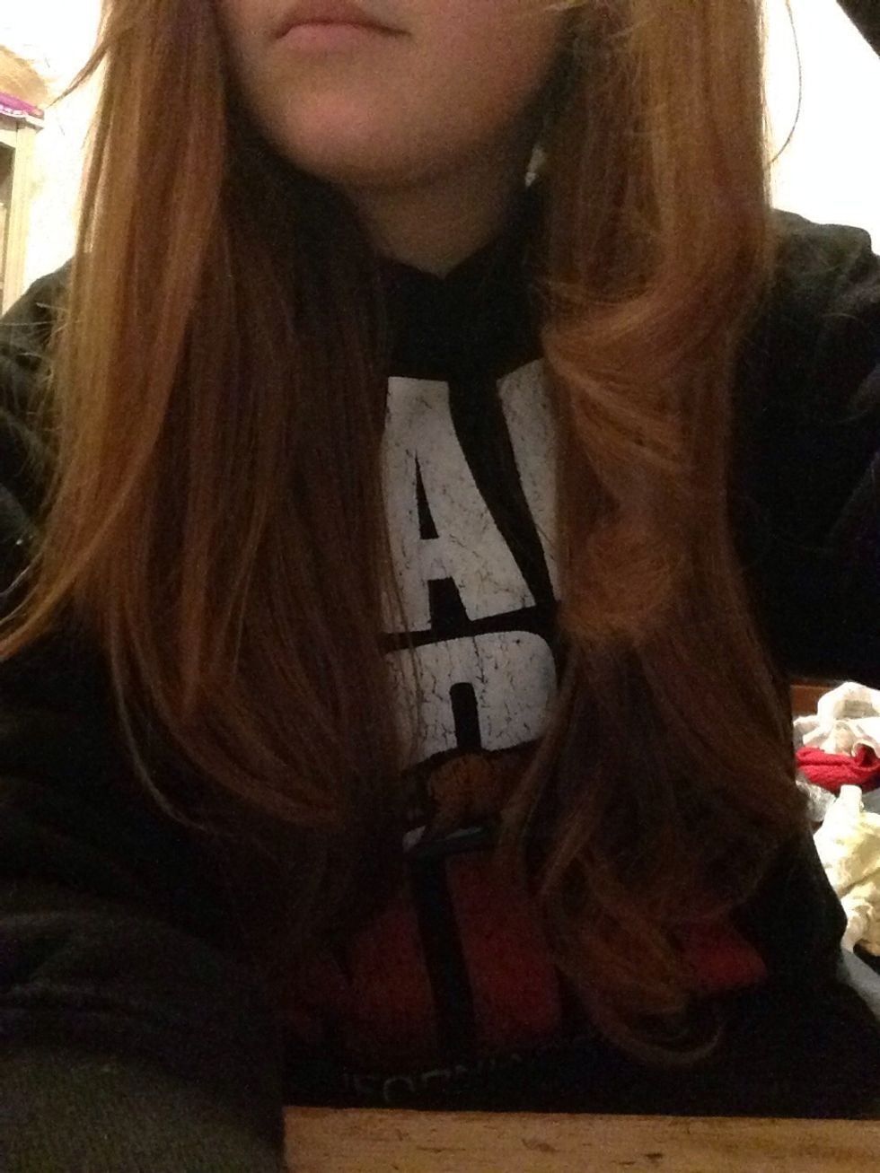 Your end curl might look something like this if your hair is like mine