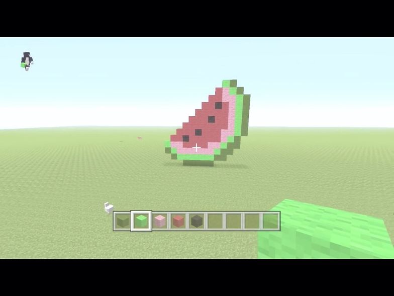 How To Make A Pixel Art Watermelon In Minecraft B C Guides