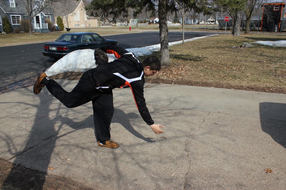 Your follow through is the most important part. If your follow through is bad, you break will also be bad. When you release the ball, you need to try and touch the ground