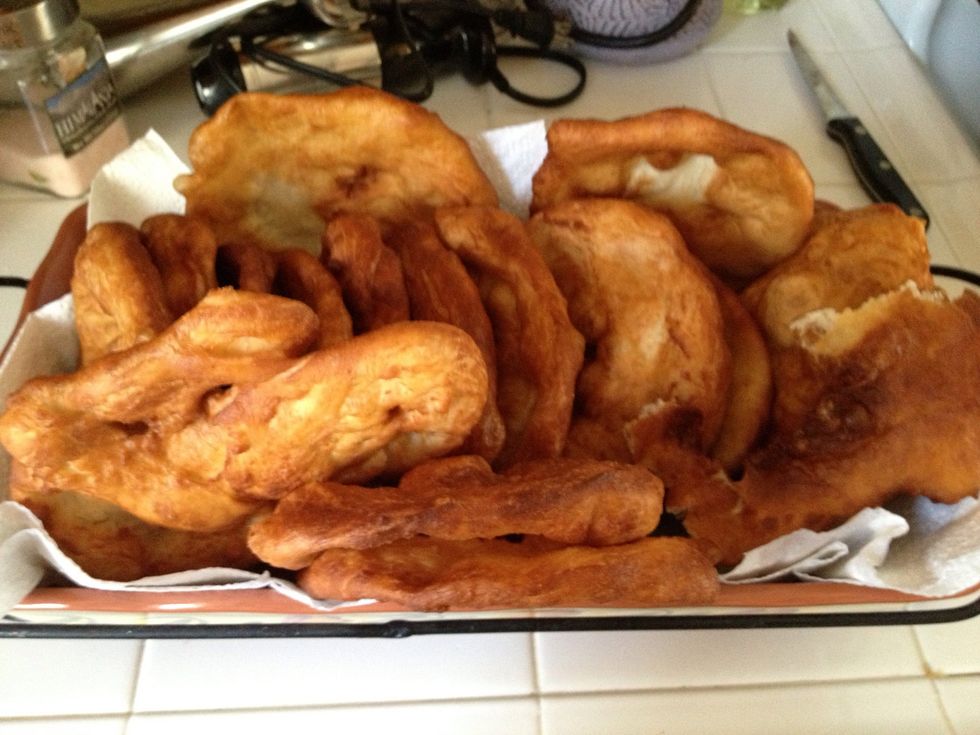 Your friends and family will love you and be amazed when you show up with a dish that looks like this. YUM!!! Tastes great by itself, or as an Indian Taco in place of tortillas.