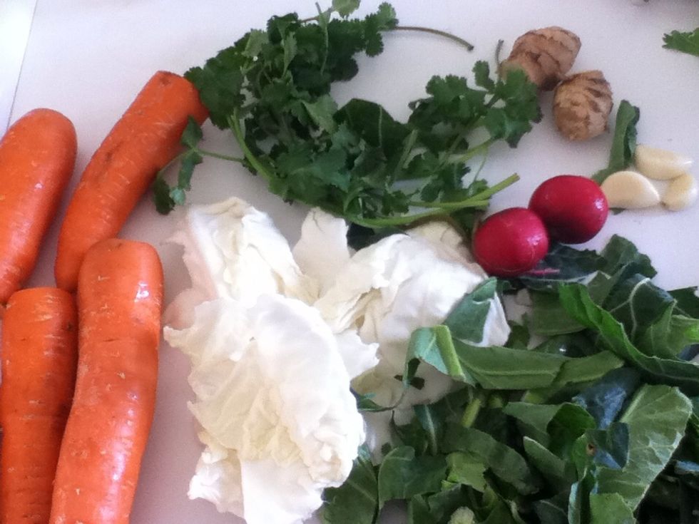 Your ingredients may vary. I usually buy whatever produce looks best at my local market.