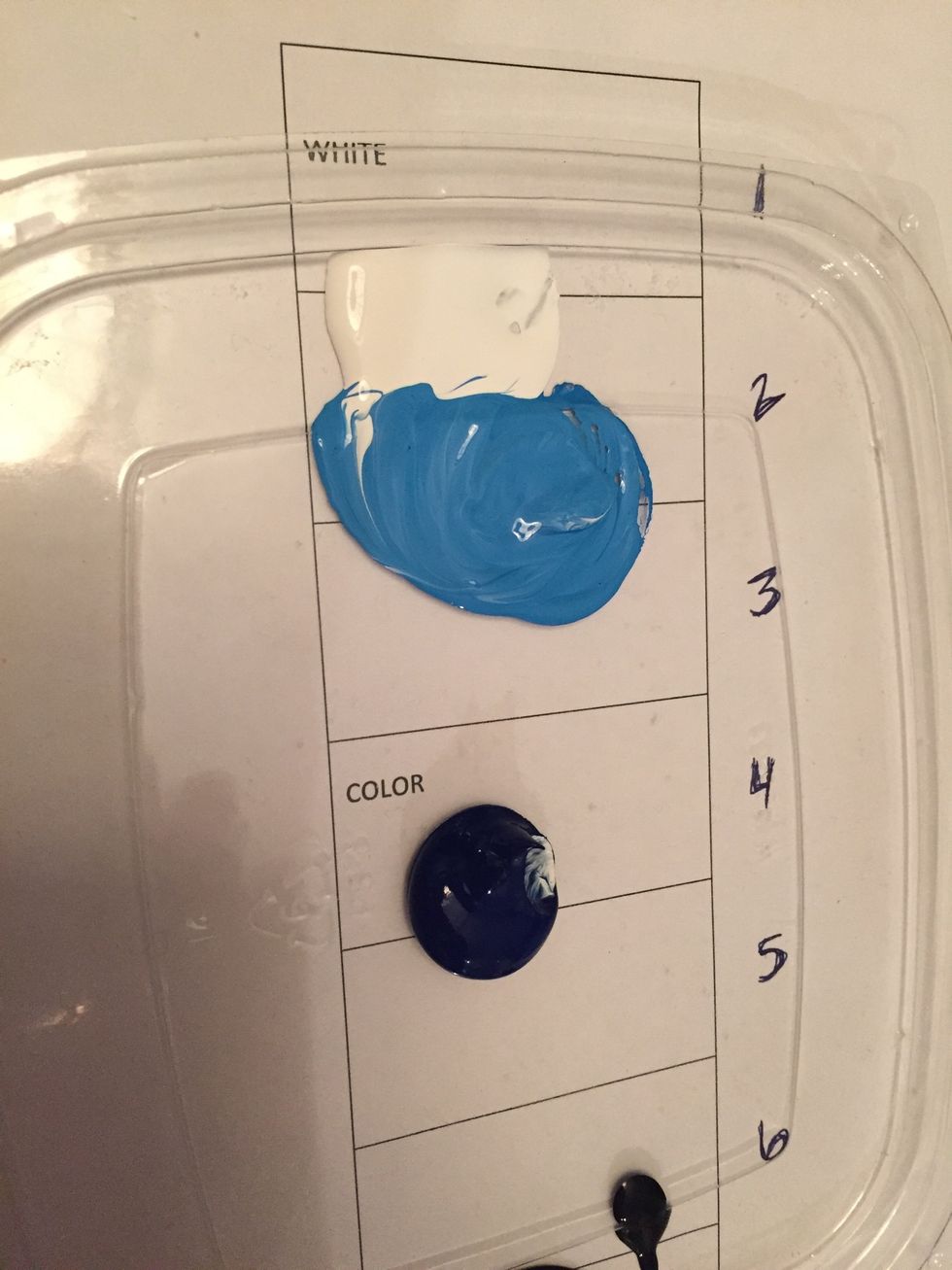 Your lightest tint is value 2 on your value scale.