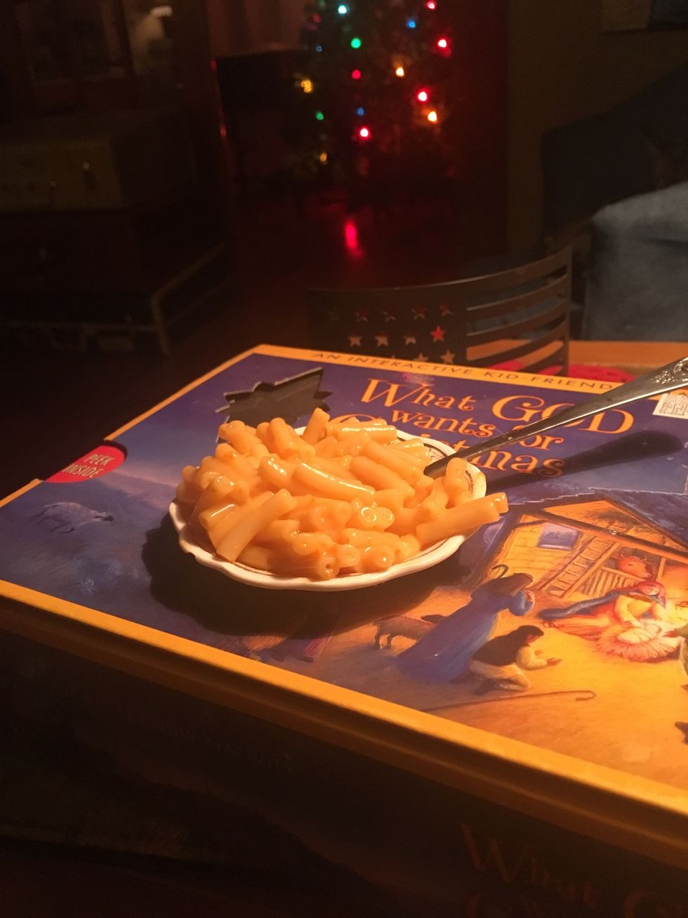 Your macaroni is cheese and you can now eat it up