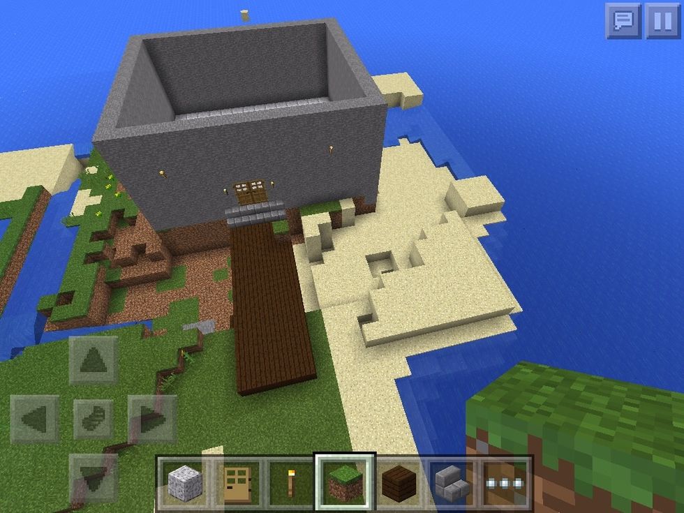 Your mote only has to be one block deep