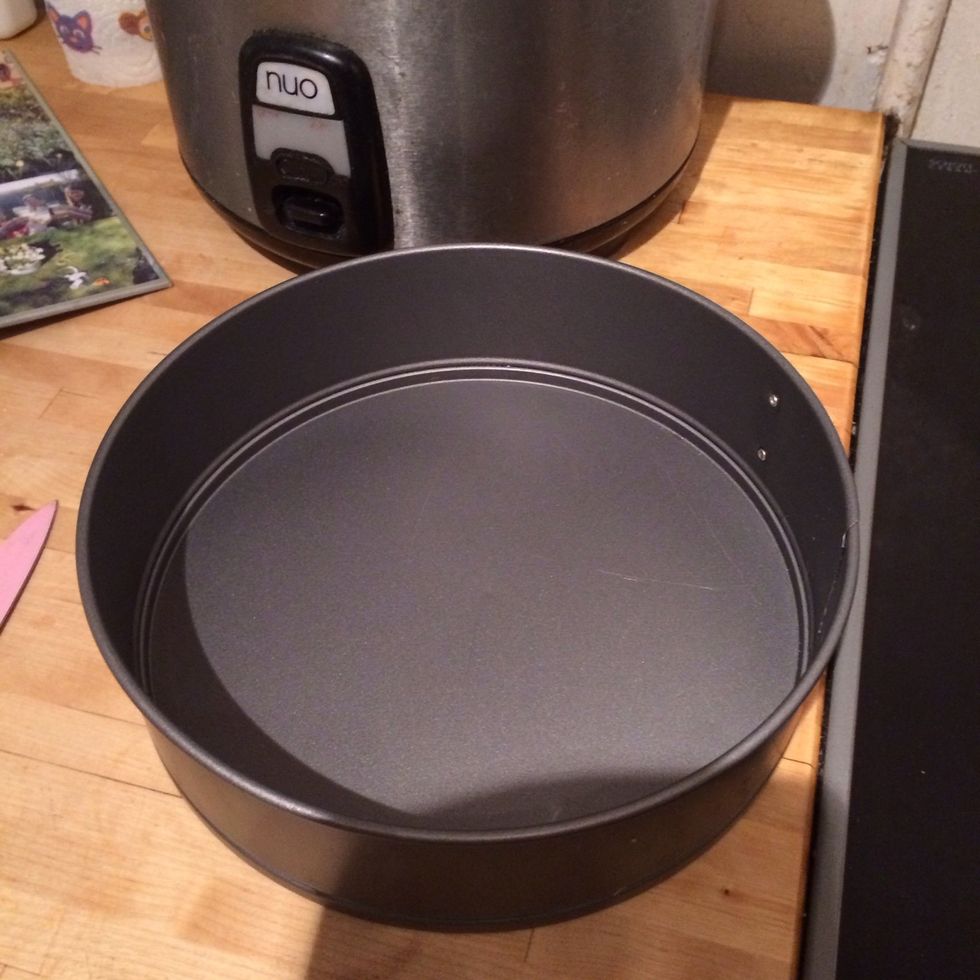 Your need a good cake tin... You can line with parchment or use a tin like this that unclips at the side for easy cake access