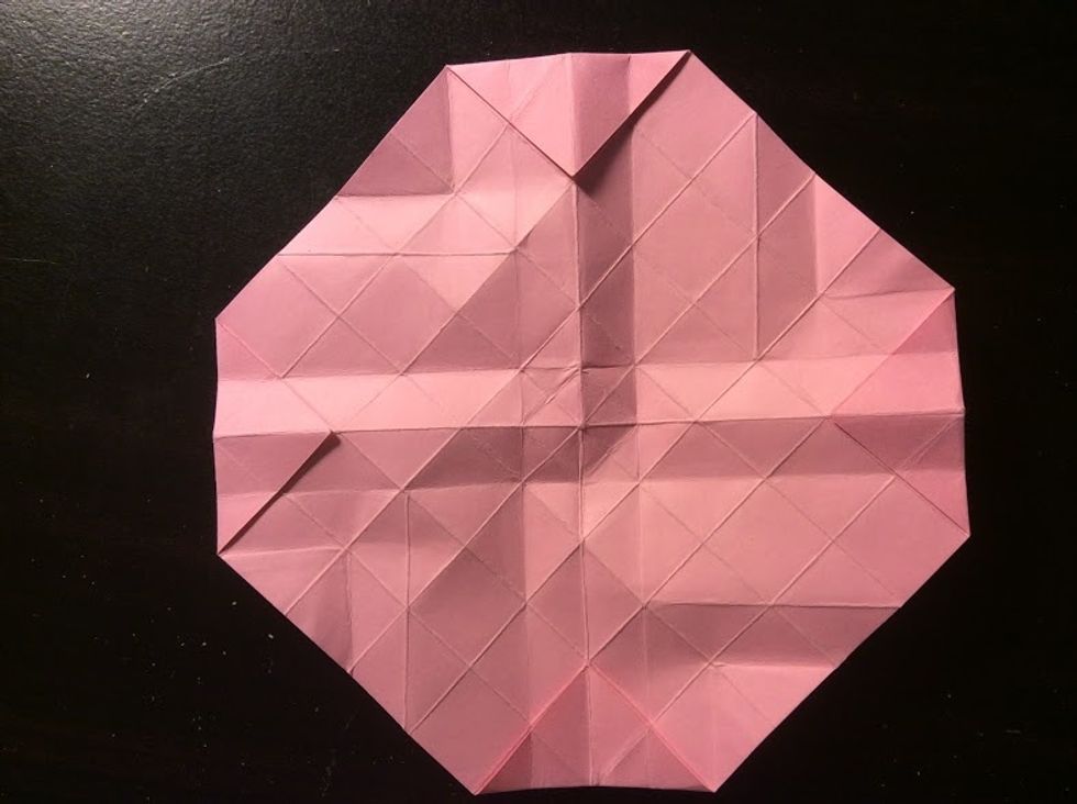 Your paper should now have a square in the middle.