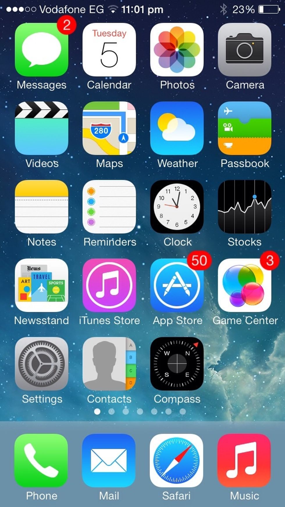 Your phone will reboot. Then there you go your latest iOS software update. I couldn't show you how the download page looks because I already have updated it.