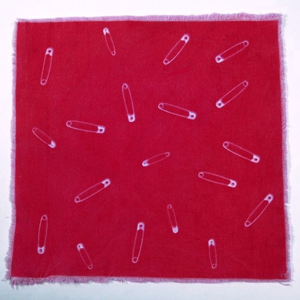 Your photogram is now done! Hang it on your wall, upholster a chair seat or sew it into a coin purse. Photograms can be printed on a variety of materials so let your imagination run wild!