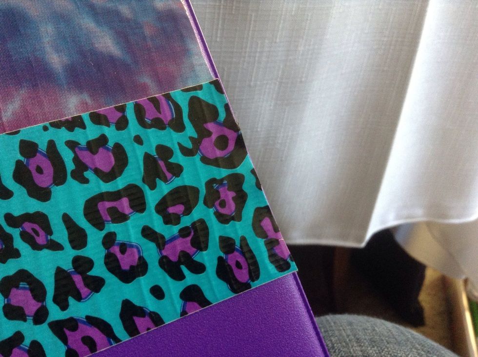 Your tape may be sticking up once you cut it. Smooth and stick it down with your fingers from the middle out.