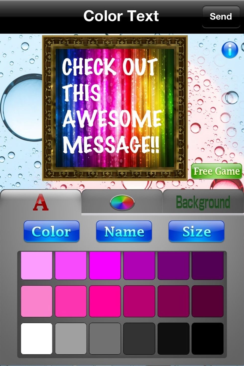 Your text colour...