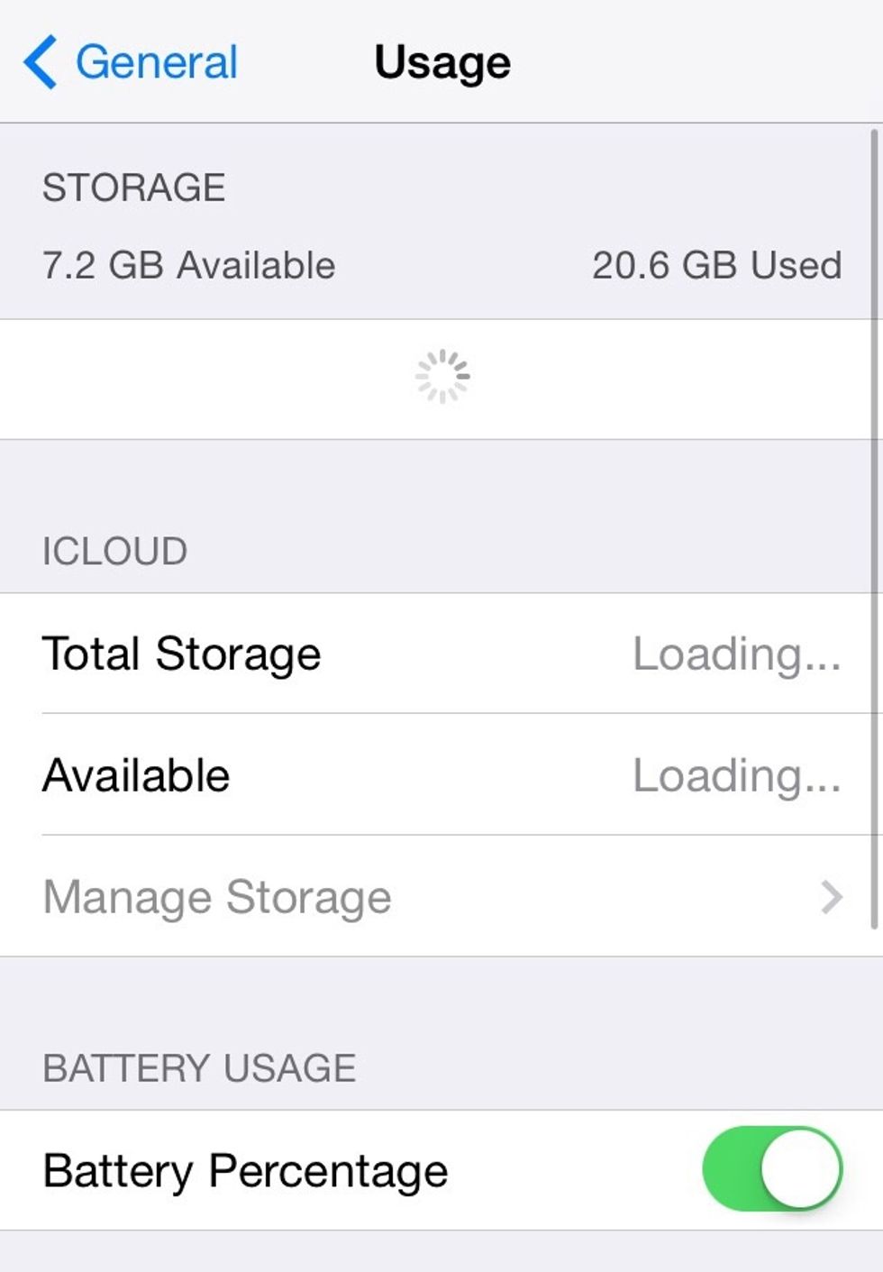 Your usage may take some time to load up. Stay put.