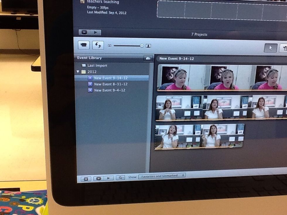 Your videos should import and show up here after you plug your camera into your computer or device and import the videos.