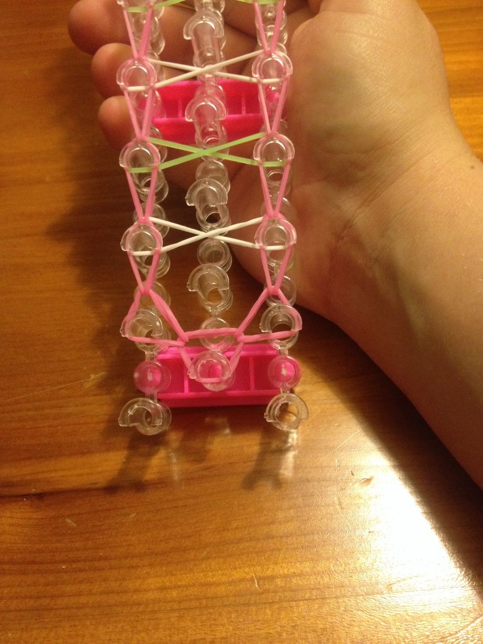 Your whole loom board should look like this