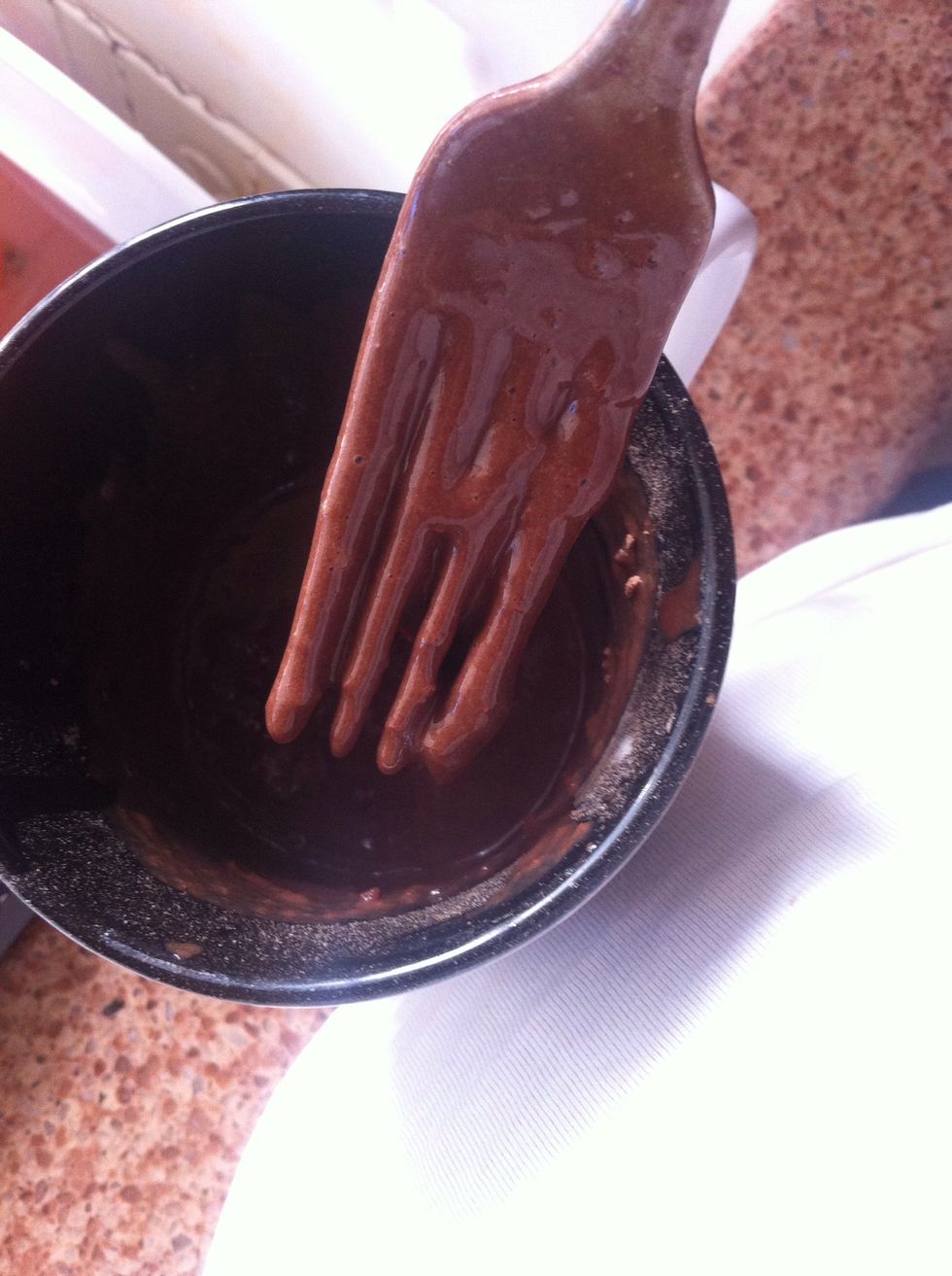 Yum cake batter \ud83d\ude3b