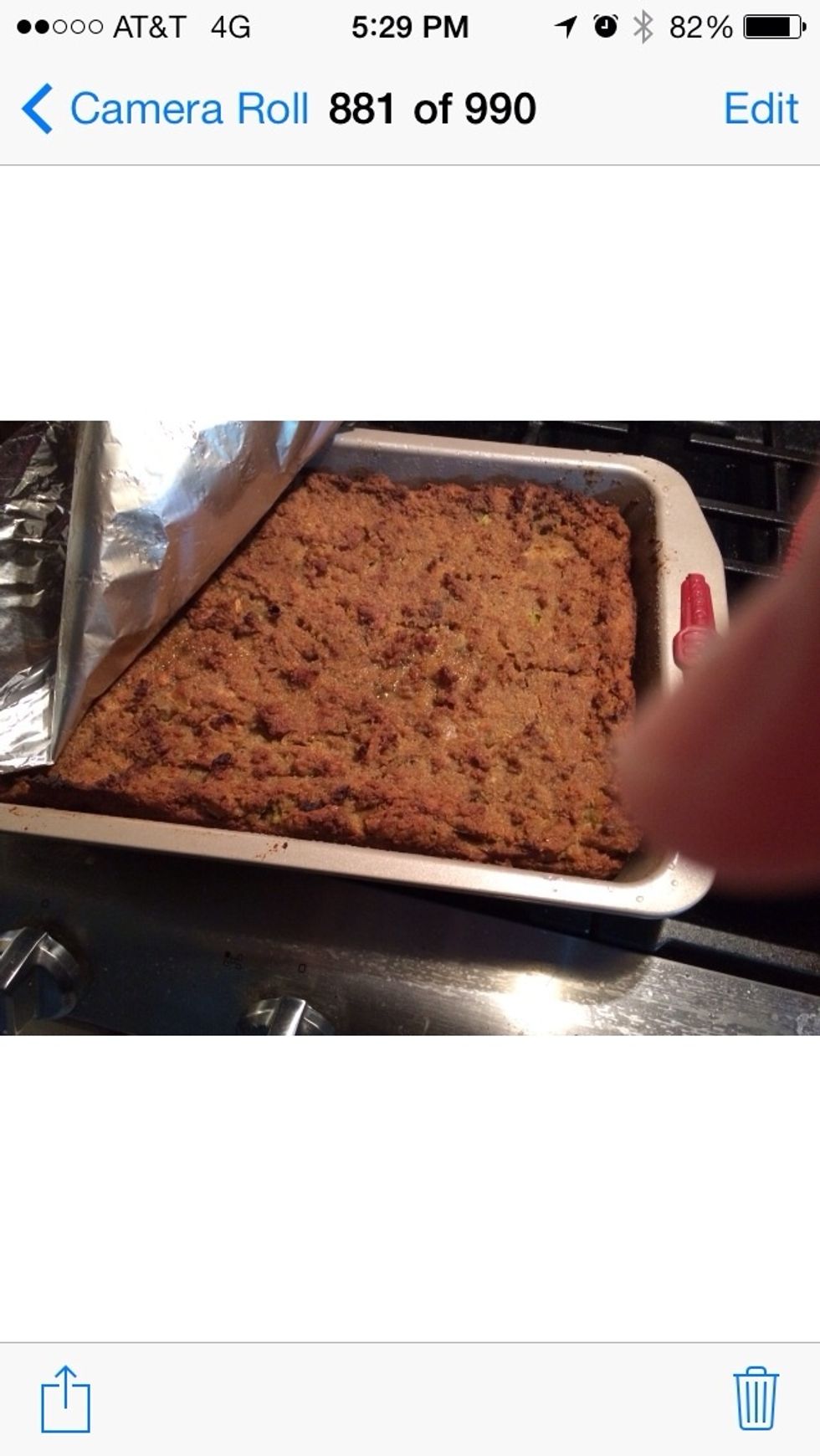 Yum! Grab the foil to cover.