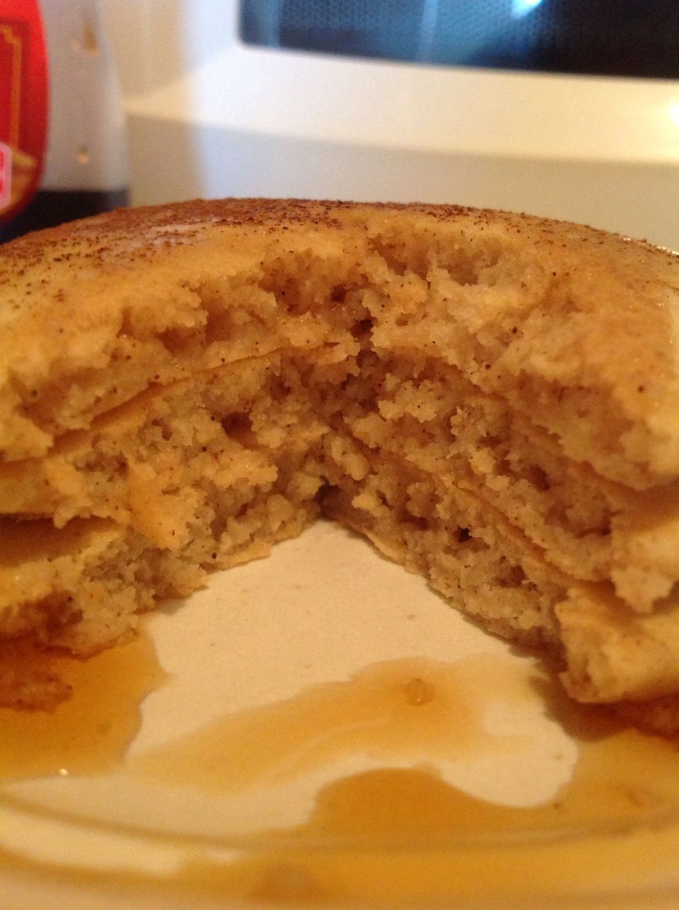 Yum! You can see the specks of cinnamon through out the pancakes. This is my first guide. I hope you all enjoy it! Happy eating!