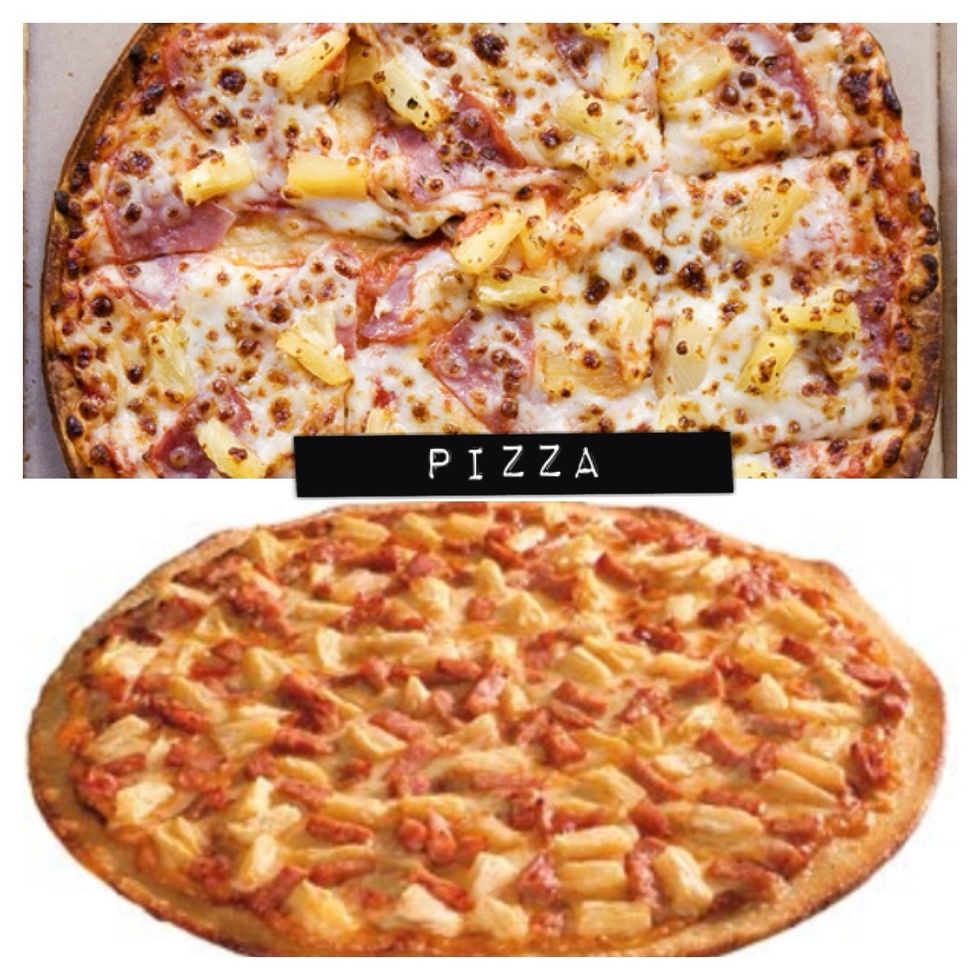 Yum yum pizza :). This CAN be healthy for you, again depending on what's on the pizza. Also I would say always make your own, it is SO much healthier & tastier. I'm going to look at Hawaiian pizza :)