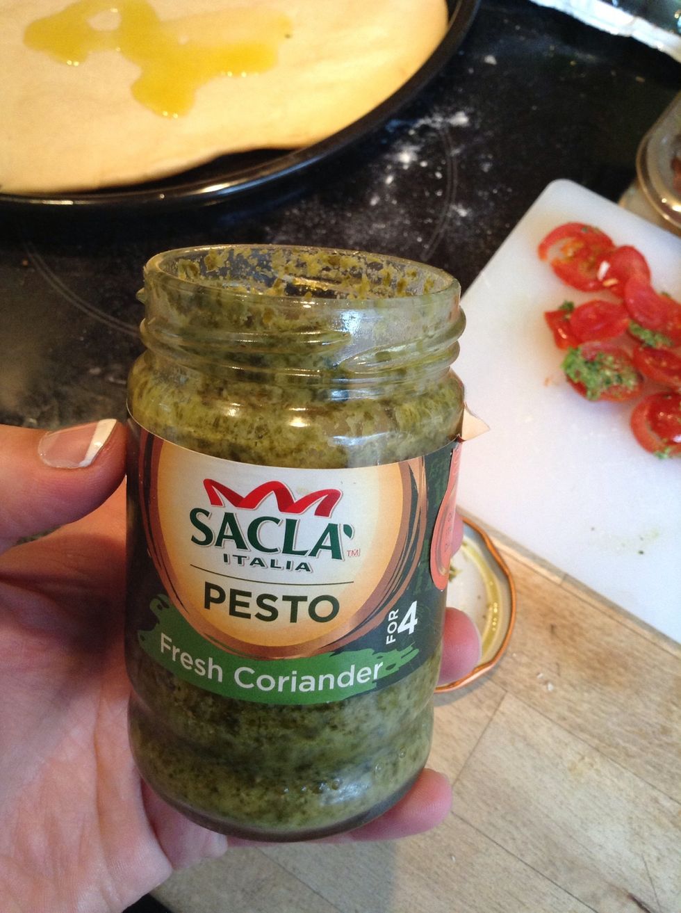 Yummy coriander pesto!