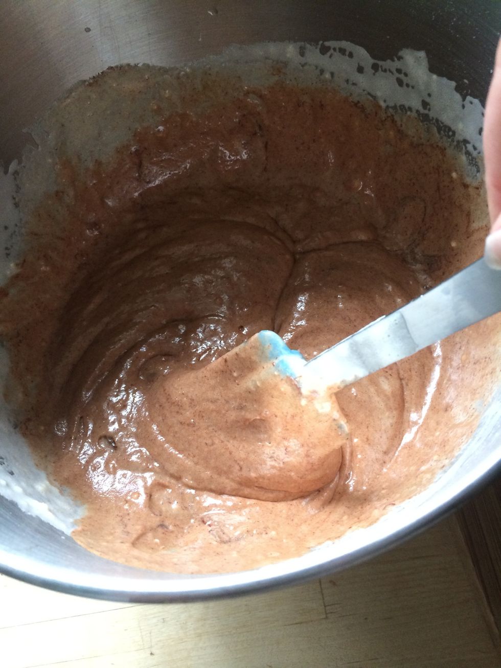 Yummy - lastly fold in the glazed cherries