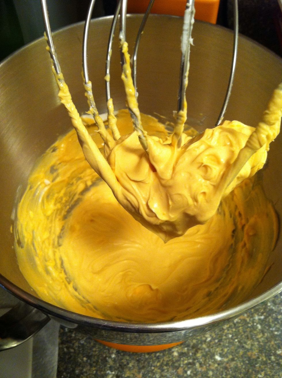 Yummy whipped cheese sauce. If you like a thinner sauce add some half and half or some milk. I like this type of Mac and cheese thick.