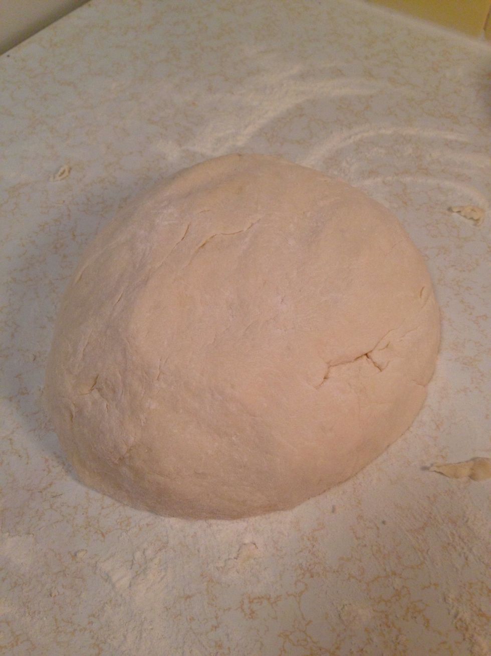 Yup, now it finally looks like dough!