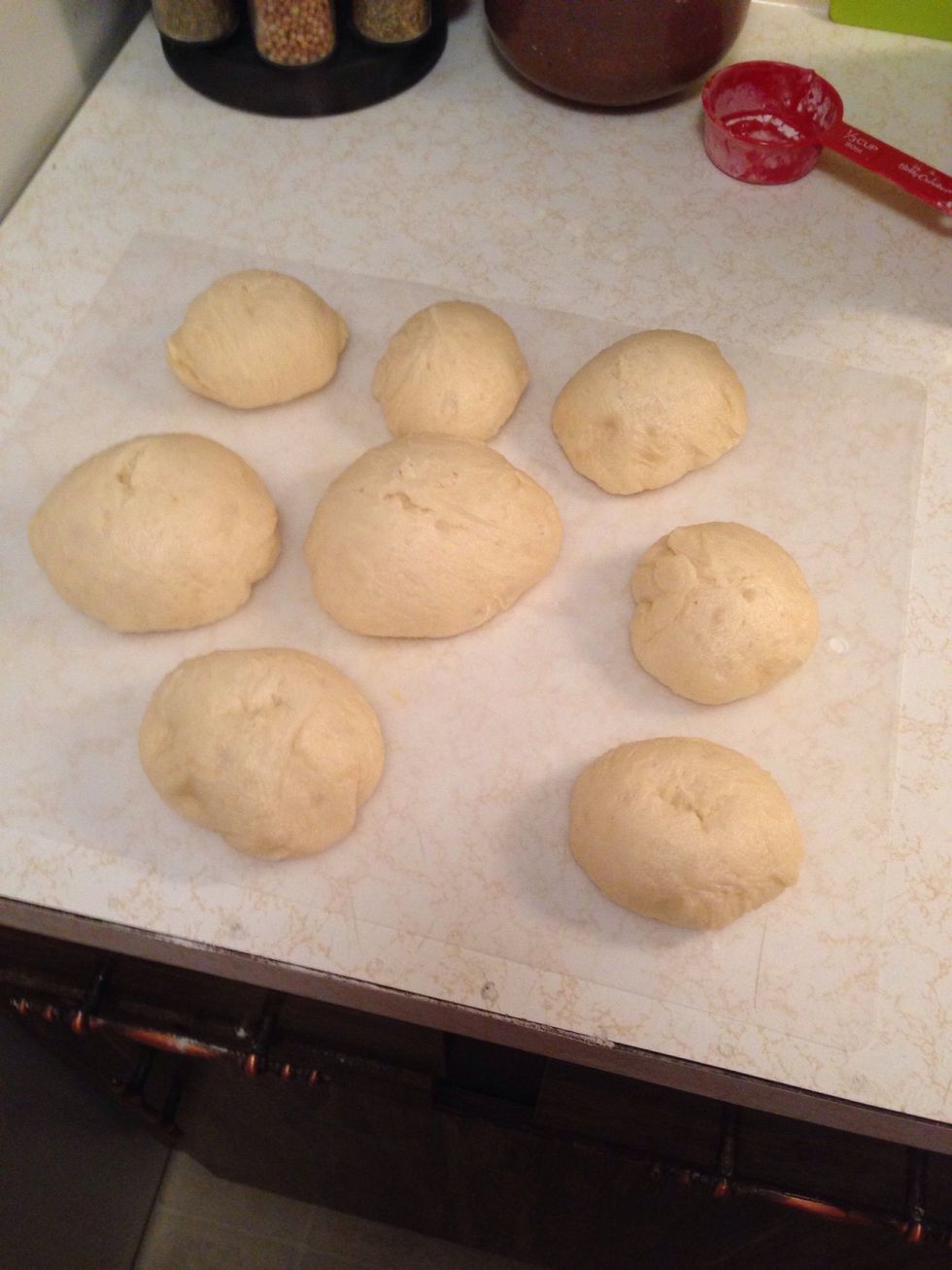 Yup, the sizes vary a lot :D I'm letting them cool down, my honey isn't home from work yet. I will reheat them the same way as I cooked them.