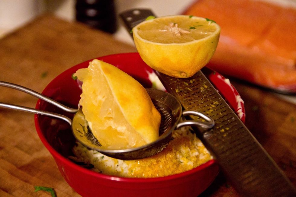 Zest and juice the lemon