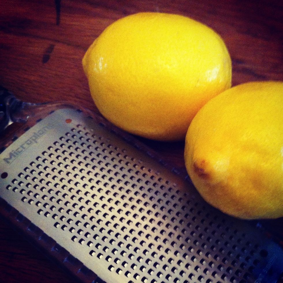 Zest & juice of 2 lemons.