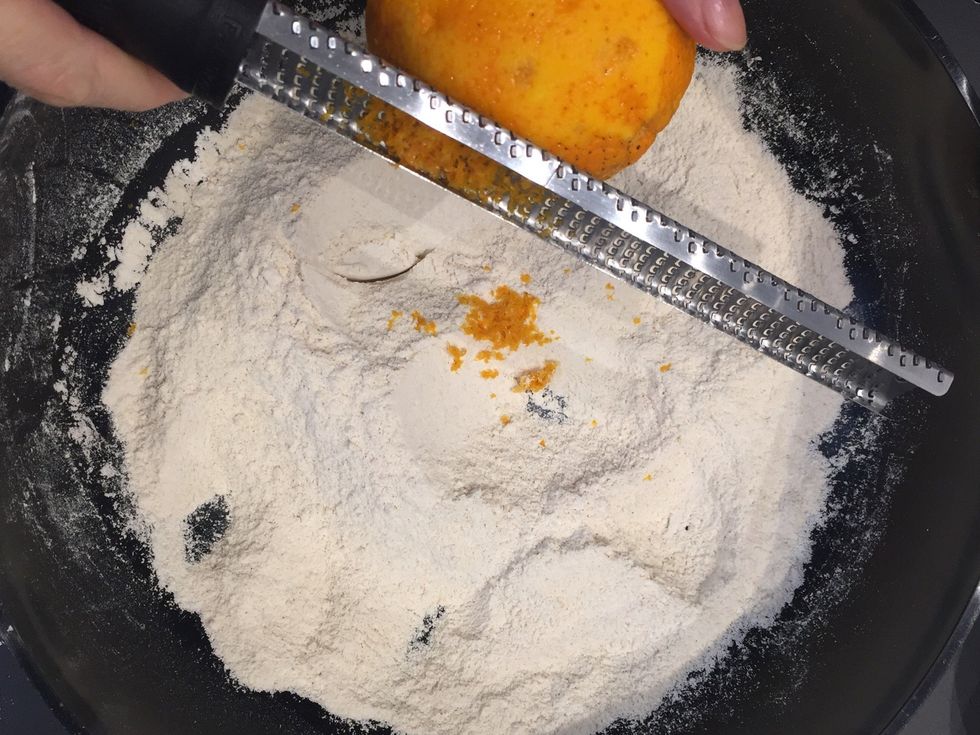 Zest the oranges