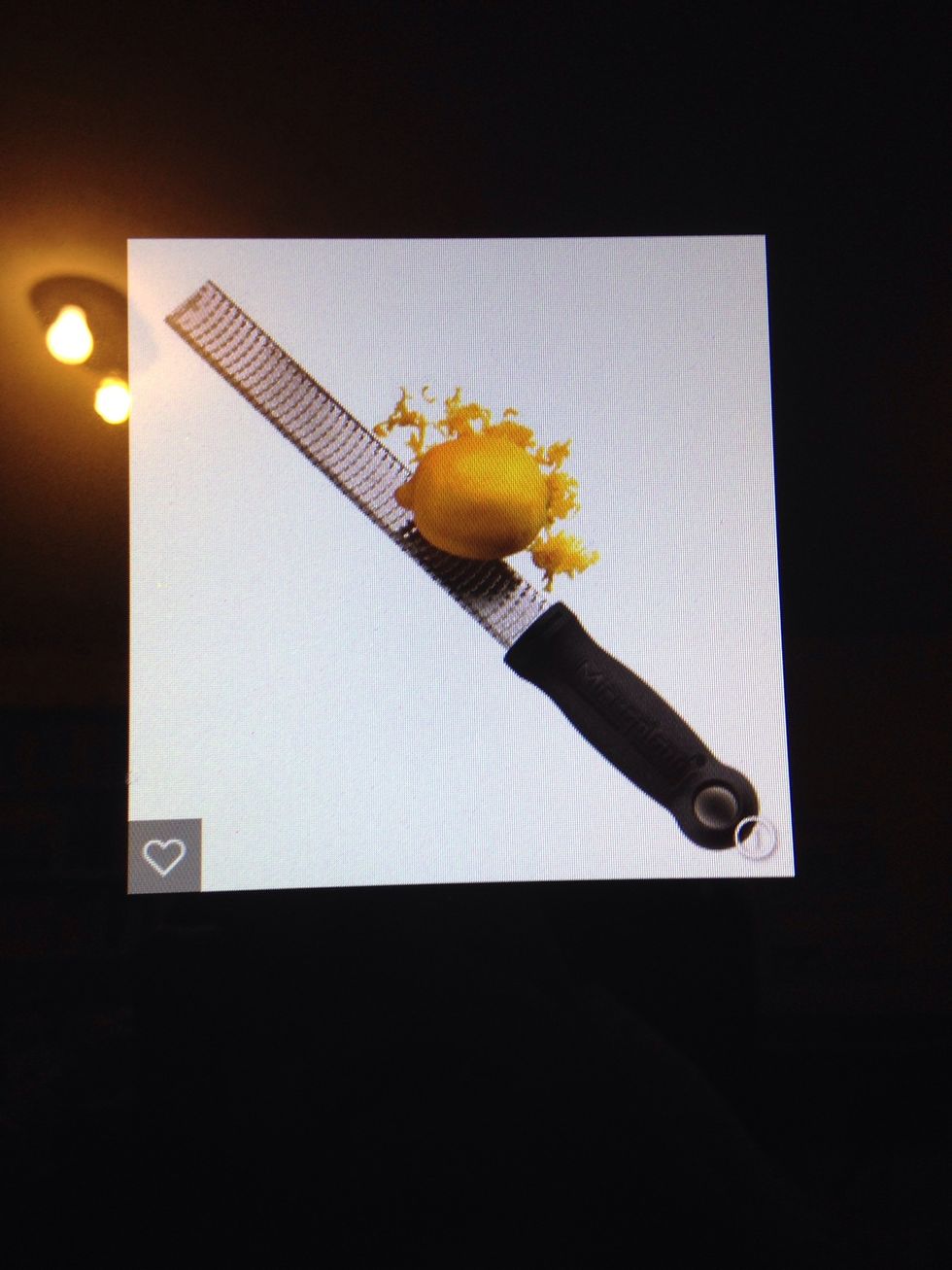 Zester  Used to zest lemons  I can zest lemons using a zester